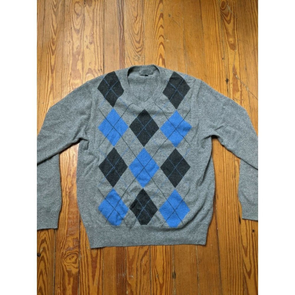 Daniel Bishop 100% 2ply Cashmere Sweater Grey Medium